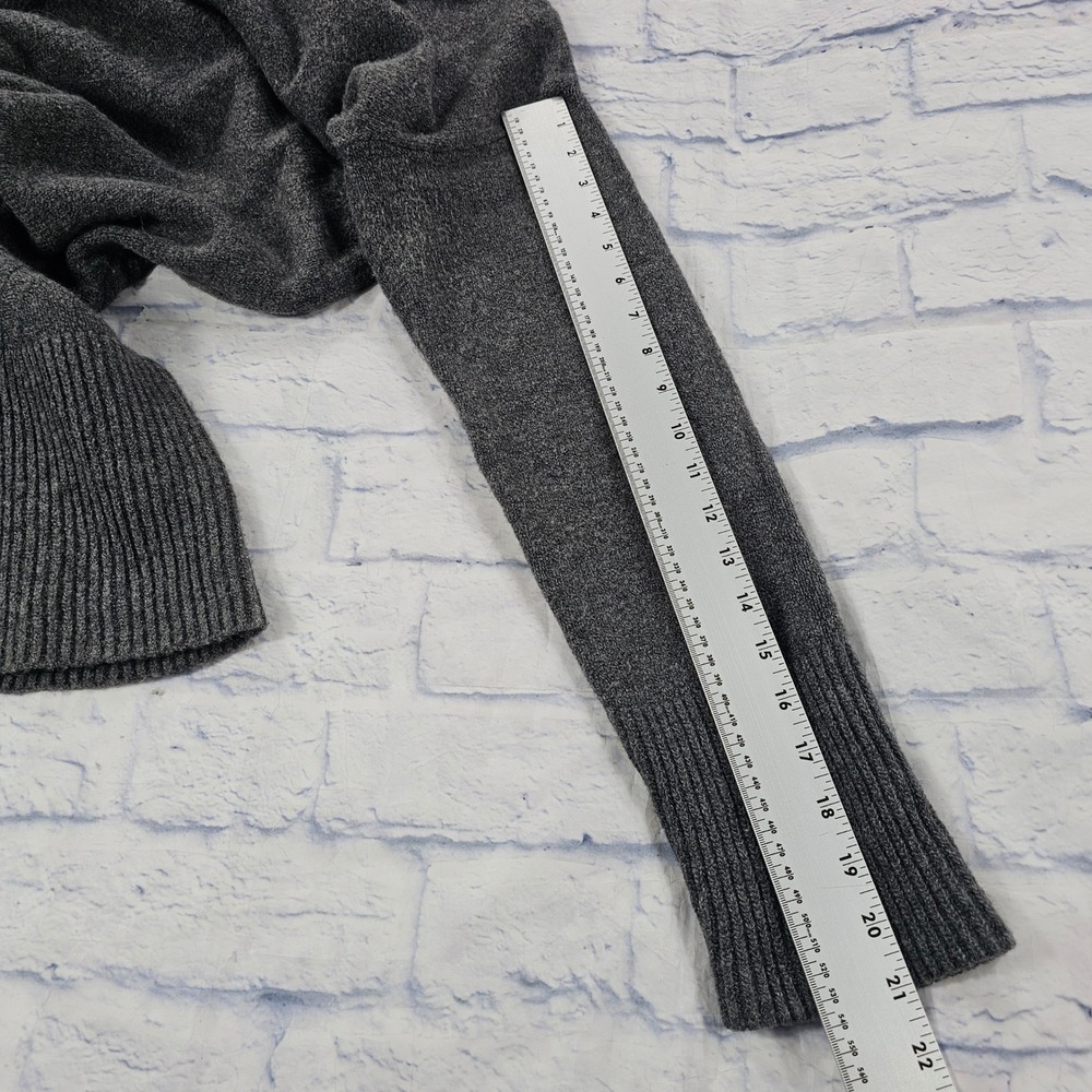 Anthropologie Sweater Dress Womens XL Charcoal Cowl Neck Wool Alpaca Cashmere - Picture 5 of 11